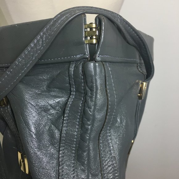 Vintage Grey Handbag Purse - Picture 5 of 9